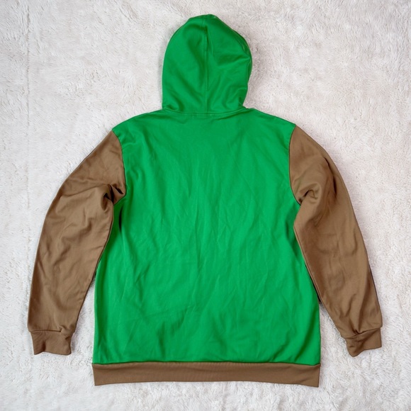 VTG Adidas Original Unisex Zip-Up Colorblock Hooded Sweater XL Retro Sporty Y2K - Picture 2 of 8